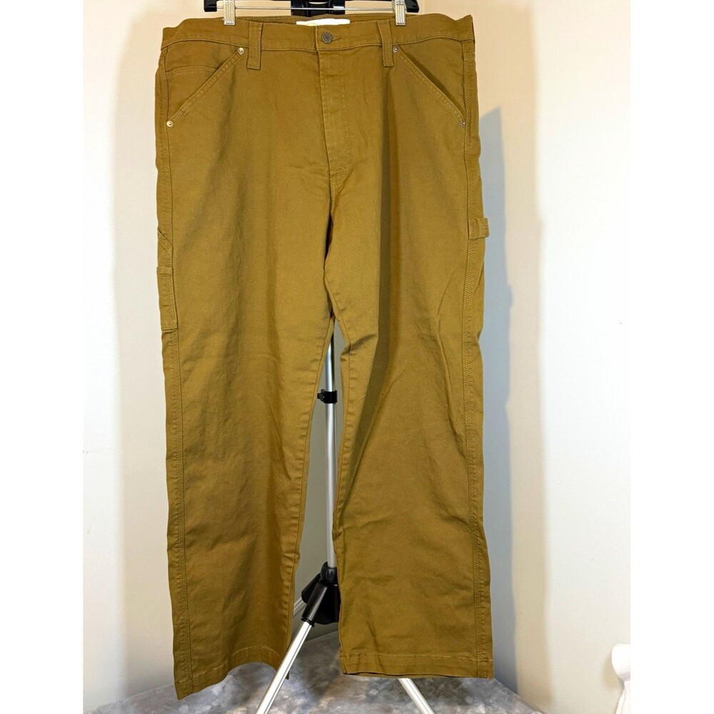 Signature by Levi Strauss & Co Carpenter Pants Brown 40x32 Cotton Twill